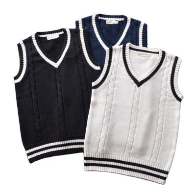 China Wholesale Neutral Vest College Uniform Sweater Tank Top V-Neck Twisted Rope Knitted Vest Anti-pilling Vest for sale