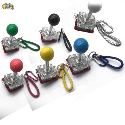 China Metal+acrylic+plastic Game Machine Accessory Pendant Colorful Arcade Joystick Arcade Joysticks Key Chain for sale