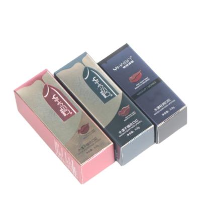 China Recyclable Custom High Quality Unique Shape Lip Gloss Box Lipstick Gift Cosmetics Packaging Box for sale