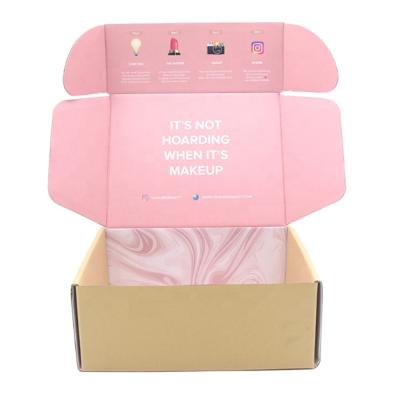 China Recyclable Custom Logo Cardboard Box Handbag Gift Packaging Cup Mug Gift Packaging Corrugated Box With Handle for sale