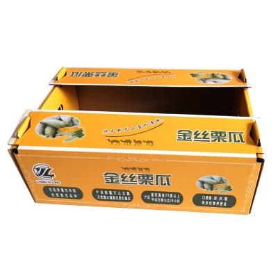 China Recyclable Custom Environmental Friendly Strong Vegetable Fruit Cardboard Shipping Custom Corrugated Packaging Box for sale