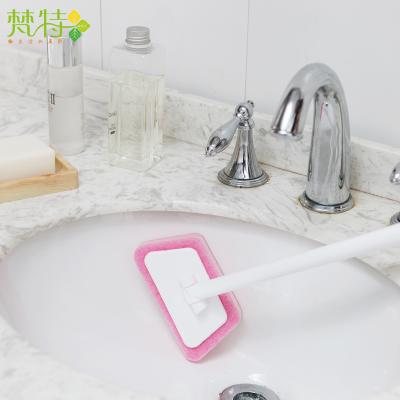 China Long Handled Household Bath Brush Fante Scrub Brush Bath Sponge Brush Long Handle Bath Cleaning Brush for sale