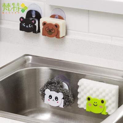 China Mr. Sponge Sponge Storage Rack Sink Holder Suction Cup Holder Universal Stocked Bathroom Holder for sale