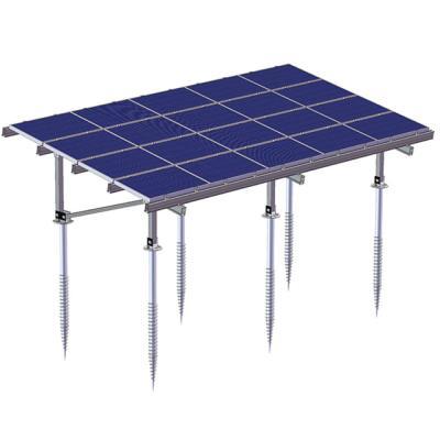 China Steel Ground Screw Solar Park Panel Bracket Structure PV Structure Solar Powered Mounting System for sale