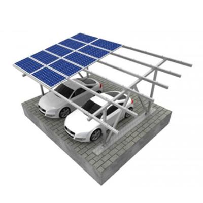 China Solar Panel Support System Aluminum Support PV Parking Installation Parking Rack Solar Powered System for sale