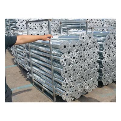 China Q235 Steel Solar Ground Screw Pile Galvanized Helical Screw Ground Earth Anchor For Foundations for sale