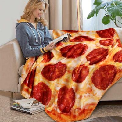 China Amazon PORTABLE Super Soft Microfiber Burrito Tortilla Round Pizza Bed Weighed Blankets For Winter for sale