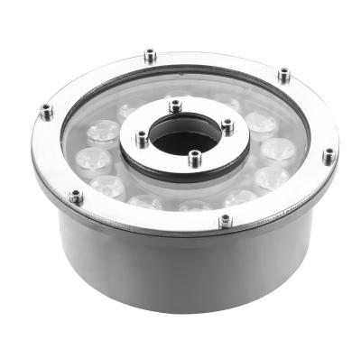 China Stainless Steel Ip68 6w 9w 12w Underwater Lighting Outdoor Waterproof Fountain Led Fountain Light for sale