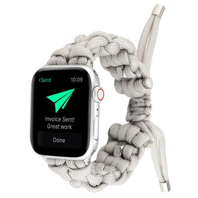 China Fashion High Quality Trend For Apple New Umbrella Fasten Braided Strap For Apple Watch Strap for sale