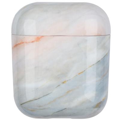 China Hot Selling Cute Earphone Marble Case Fashion Radio Marble Case For Airpods 1 2 Earphone Protector for sale