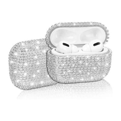 China Diamond For Apple For Airpods 3D Rhinestone Bling Glitter Custom Girl For Airpod Pro Case Luxury for sale