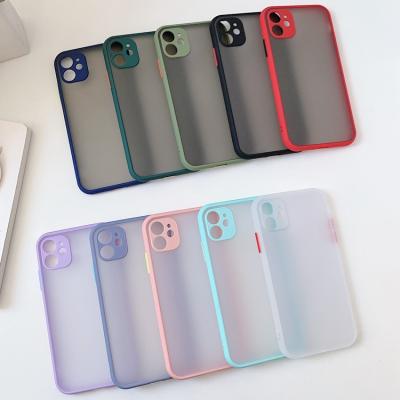 China Amazon Hot Practical For iPhone Case, Translucent Frosted Matte Camera Lens XS XR Phone Case For iPhone 12 13 Pro Max Case for sale