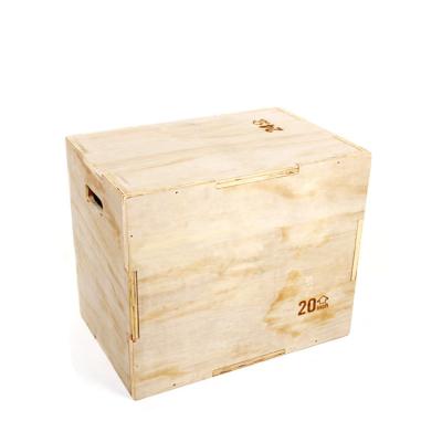 China Body Fitness Gym Equipment Wooden Plyometric Jump Box Wooden Plyo Box for sale