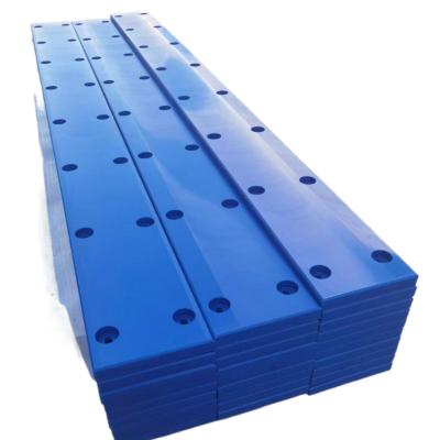 China Durable Uhmwpe Anti UV Fender Facing Pad Blue Marine Rubber Fender Uhmwpe Face Pads for sale