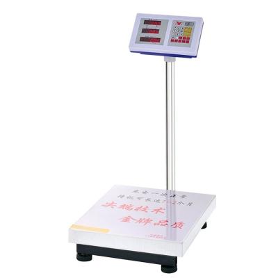 China 150kg/200kg/300kg LCD/LED Display Digital Weight Weighing Platform Scale Stainless Steel 40*50cm/45*60cm for sale