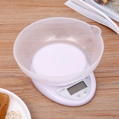 China With Scale Tray Digital LCD Display With Backlight Kitchen Measure Food Scale Oval Food Measuring Slim Compact Scale for sale