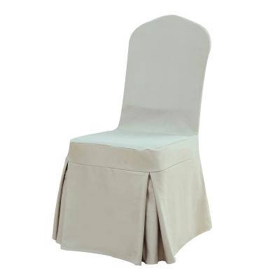 China Simple Wedding Decoration Solid Color Chair Covers Banquet Event Chair Cover for sale