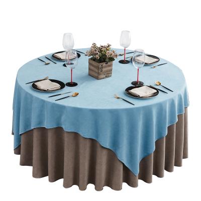 China Wholesale CLASSIC cloth wholesale banquet dining table hotel tablecloth wedding solid color round restaurant tablecloth for sale