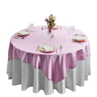 China CLASSIC Round Cover Decoration Wedding Party Dining Table Cover Restaurant Decoration Damask Table Cloth Luxury Custom for sale