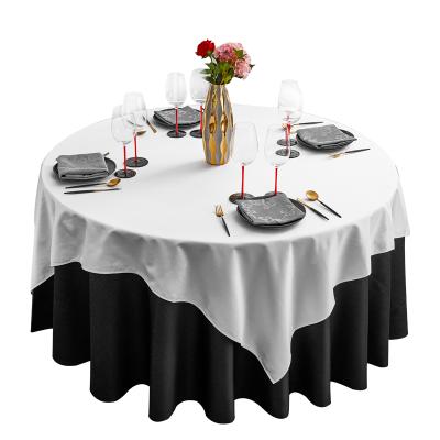 China Wholesale CLASSIC round restaurant banquet solid color tablecloth large wedding dining table hotel damask tablecloth for sale