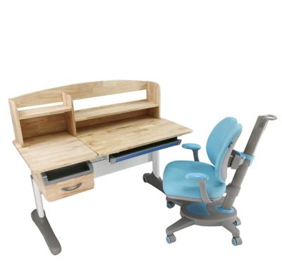 China Contemporary Adjustable Learn to Sit Kids Cartoon Study Table Chair Kids Desks with Drawers and Shelves for sale