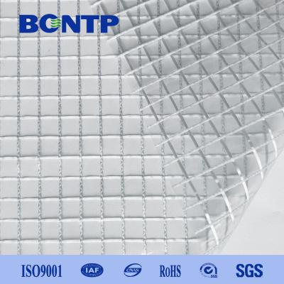 China 3*3 Duidelijk PVC-trap 1000d PVC-transparante gaasstof PVC-film tentvenster Te koop