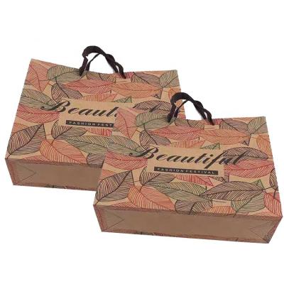 China Handmade Accept Custom Order Manufacturer Fashion Elegant Kraft Paper Bag for sale