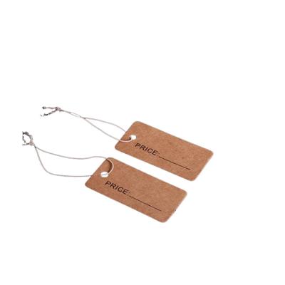 China Viable Professional Custom Price Kraft White Paper Hang Tags With String For Apparel for sale