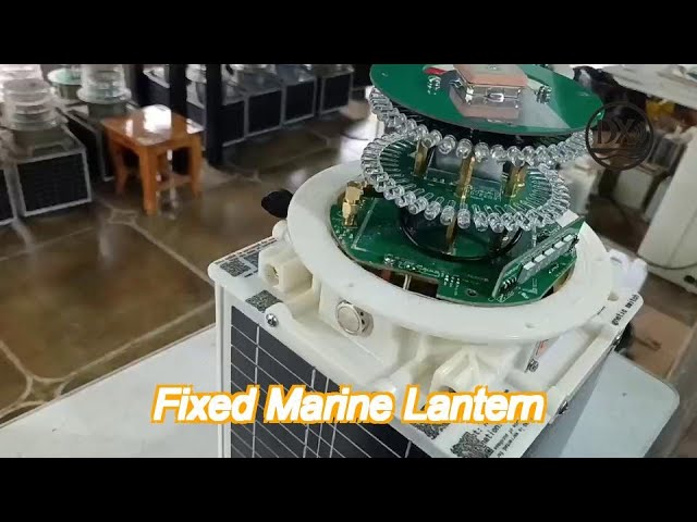 7nm self contained ais type 3 led marine lantern with solar powered and gps module