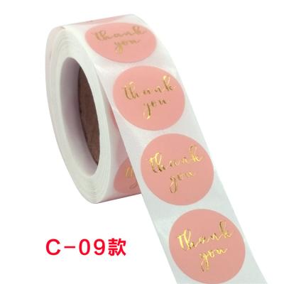 China Promotional Custom Adhesive Paper Labels Waterproof Premium Label Stickers Food Wrapping Paper Thank You Stickers Free Artwork Services for sale