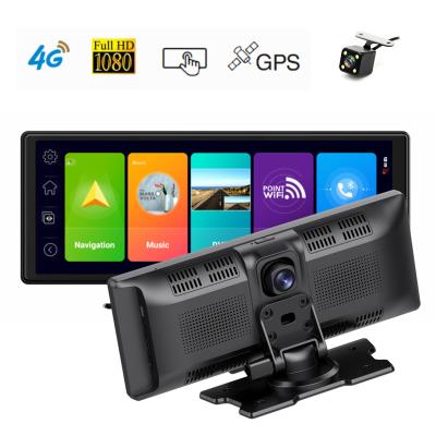 China 4G+Android ADAS Dual Lens Dash Camera 1080p Waterproof Recorder With Remote Monitor Dash Cam 2+32gb 10.26 Inch Navigation Car Black Box Gps for sale