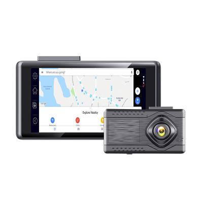 China Hawkeye Android Car Dash Dvr Automotive Cam Driving Dashcam Car GPS Navigator VCR Dual Lens Black Box for sale