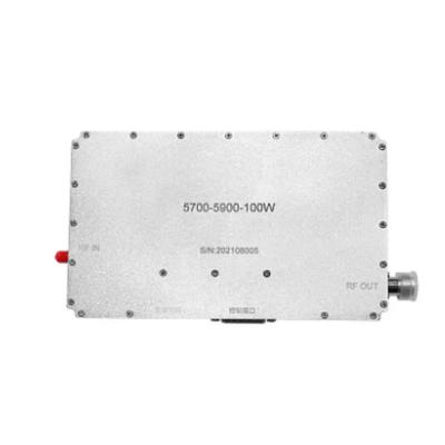 China High Power Drone 5.8G 100W 5700-5900MHz Good Anti Radio Frequency VSWR RF Broadband Amplifier for sale