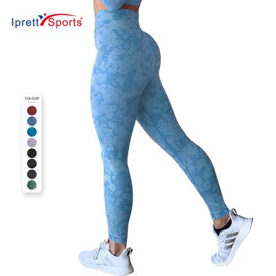 China High Waist Breathable Tights Camouflage Fitness Yoga Pants Seamless Gym Apparel Workout Sports Butt Gaiters Crac! crack! for sale