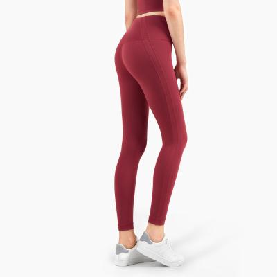 China 2021 New Design Breathable High Waist Fitness Leggings Workout Training Pants Yoga Pants Gym Clothing for sale