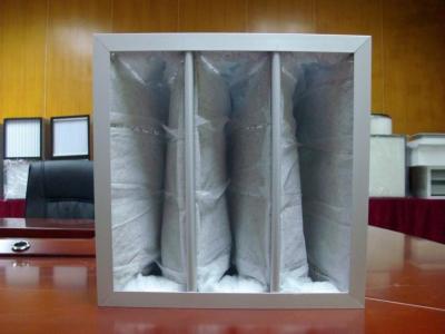 China White Industrial Bag Air Filters Activated Carbon G4 - F9 Efficiency for sale