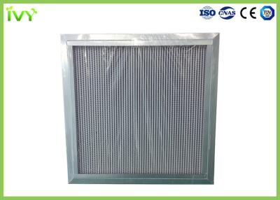 China Filtro profundamente plisado de H11 H12 H13 Hepa, filtro del horno de Hepa con diámetro de apriete grande del polvo en venta