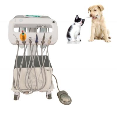 China Pet Use Portable Dental Treatment Machine Unique Design Vet Mobile Dental Trolley for sale