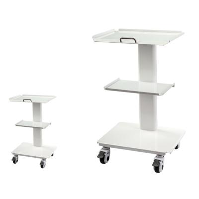 China Stainless steel dental clinic trolley cart mobile carts unit with build in socket for sale