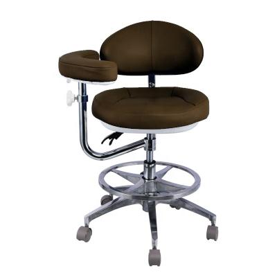 China Luxury Design Dentist Stool Doctor Chair Work For Microscope Surgical Stool With Armrest for sale