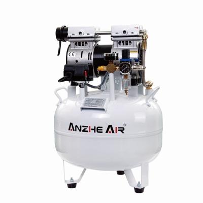 China 70L/Min Copper Motor Medical Silent Air Compressor 32L Dental Compressor Use For One Dental Chair for sale