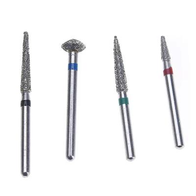 China Dental Diamond Burs For Preparation Dental Drills Bur High Speed Dental Diamond Burs Kit for sale