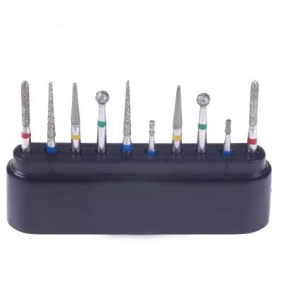 Cina High Speed Dental Bur Kit 10pcs/Box ISO Certified FG Diamond Drills per strumenti dentistici in vendita