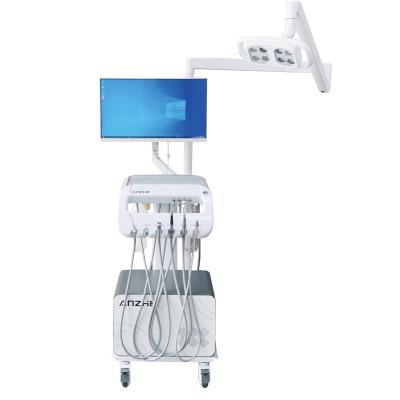 China Carro dental único con PC y cámara oral 2 en 1 unidad de tratamiento dental de fábrica con luz LED en venta