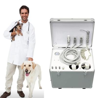 Cina Vet Utilizzo Portable Dental Unit Stile bagaglio Animali domestici macchina di trattamento dentale con compressore d'aria in vendita