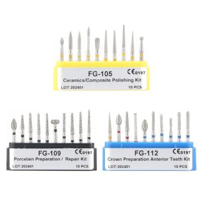 Cina Dental Manufacturer FG High Speed Polishing Rotary Bur Chirurgica Dental Diamond Burs in vendita