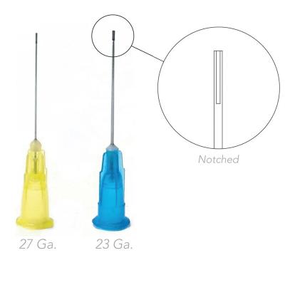 China Agulha de irrigação dentária descartável de 23G Endo Top Double Hole Endo Irrigation Needle à venda