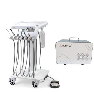 China Portable Dental Operation Tray with Saliva Ejector Suction Custom Accept Mobile Dental Delivery Unit for sale