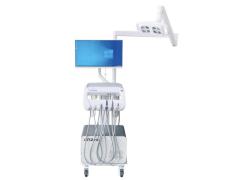 dental hospital mobile treatment carts factory mobile dental unit with lamp