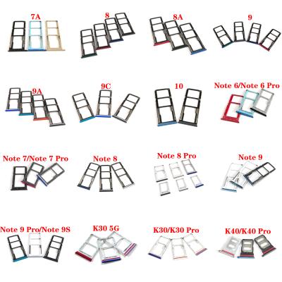 China High Quality Sim Card Tray Holder Adapter Socket Repair Cell Phone Part For Redmi Note 6 7 7A 8 8A 9 9A 9C 10 7 8 9 9S 10 10S K30 K40 pro 5G for sale